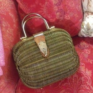 Vintage wicker purse